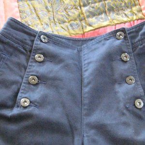 NAVY Denim Nautical Pant Liz Claiborne